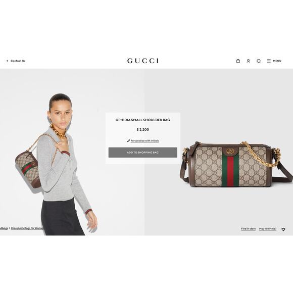 NEW!  GUCCI BARREL GG SUPREME OPHIDIA ZIP CROSSBODY SHOULDER BAG AUTHENTIC - Picture 2 of 14